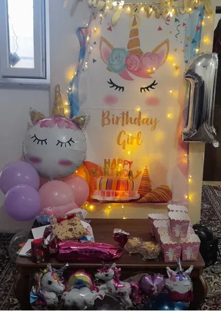 بنر تم تولد طرح اسب تک شاخ یونیکورن کد 1069