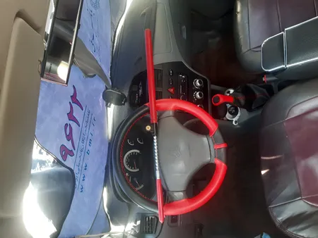 روکش فرمان کاور پلاس مدل PR-LUXE-RD به همراه سردنده وگردگیر و روکش ترمزدستی و کاور سویچ مناسب برای پراید