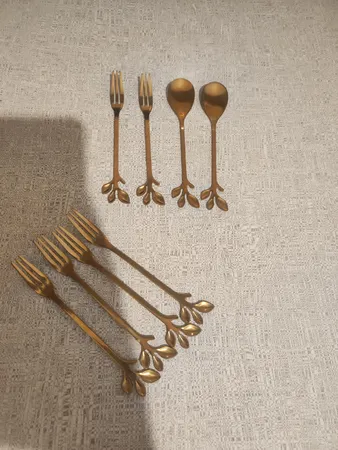 قاشق چای خوری مدل گلبرگ بسته دو عددی