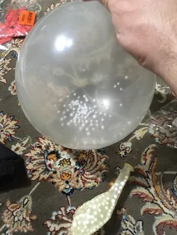 بادکنک تولد مدل باران بسته سه عددی