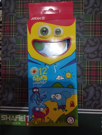 آبرنگ 12 رنگ آریا کد 1-5003