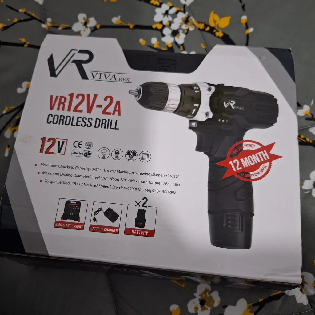 مجموعه 30 عددی دریل پیچ گوشتی شارژی ویوارکس مدل 12V