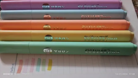 ماژیک علامت گذار ژیخوآ مدل پاستلی کد F0642 بسته 6 عددی