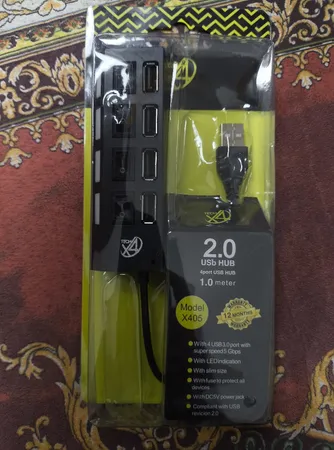 هاب 4 پورت USB 2.0 لویی سان مدل HI-SPEED