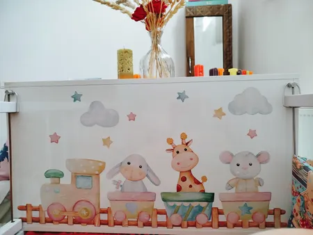 استیکر دیواری کودک راتیانا مدل animal city