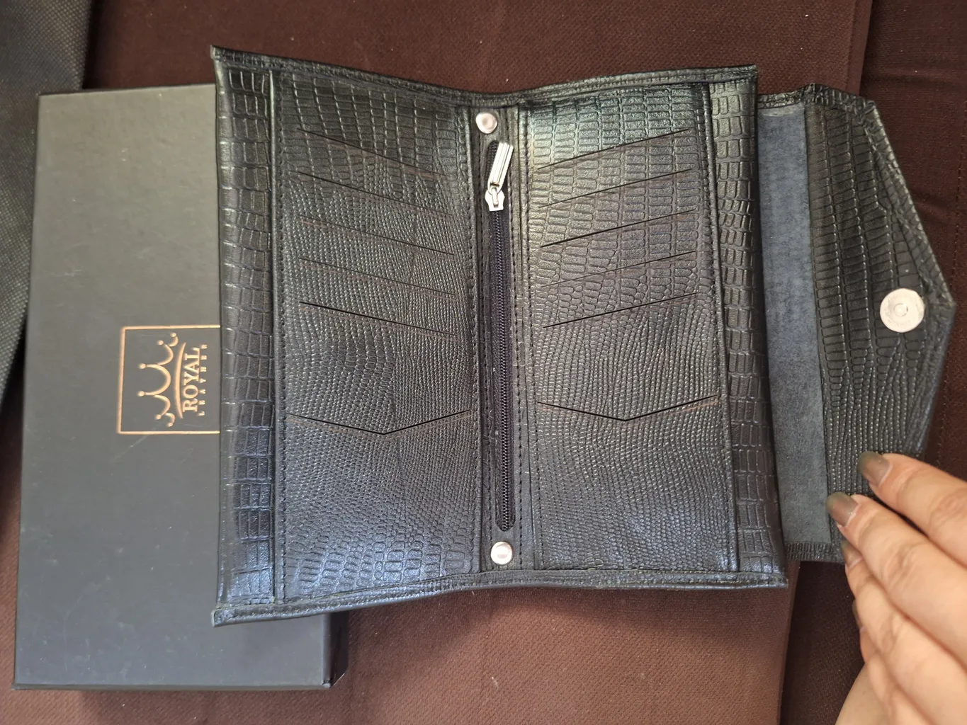 کیف پول زنانه رویال چرم مدل W11