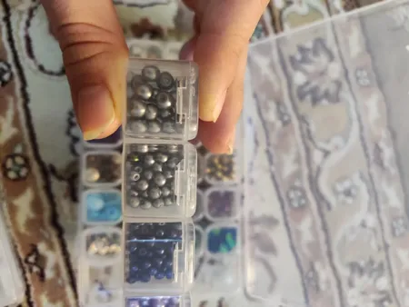 جعبه ابزار خیاطی مدل نظم دهنده منجوق کد 00