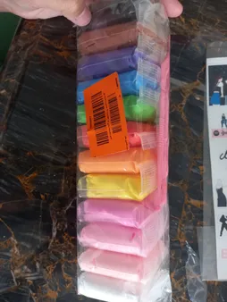 خمیر و ابزار مجسمه سازی مجسمه سازی کد‌ 007 بسته 12 عددی به همراه ابزار