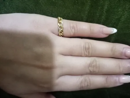 انگشتر طلا 18 عیار زنانه با طرح کارتیه مدل 0827 سایز 54