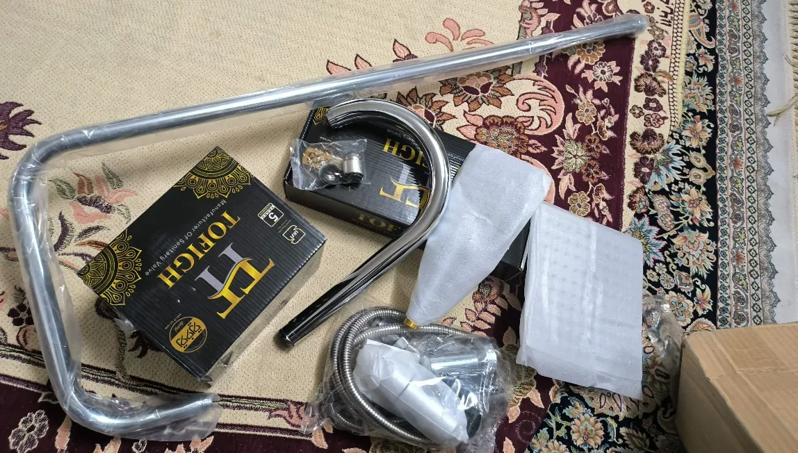 ست شیرالات شیرآلات بهداشتی و ساختمانی توفیق مدل اوج پلاس مجموعه 6 عددی