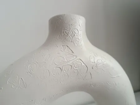 گلدان دکوری مدل دونات مجموعه دو عددی