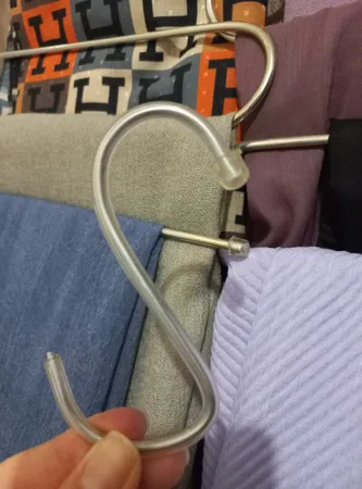 چوب لباسی شلوار و شال لینو مدل مارپیچ بسته 2 عددی