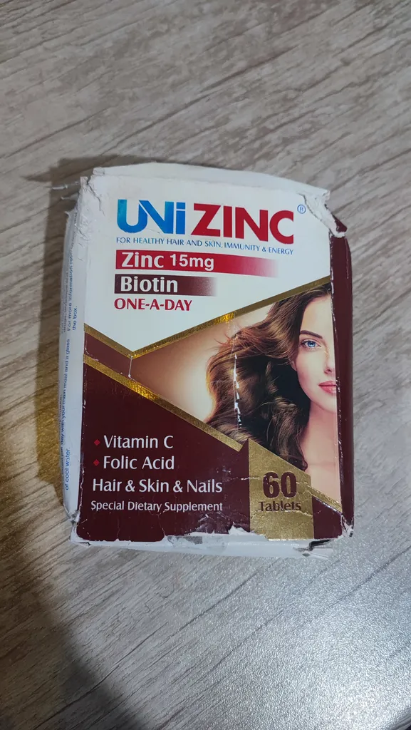 قرص 15 میلی گرمی یونی زینک  بسته 60 عددی