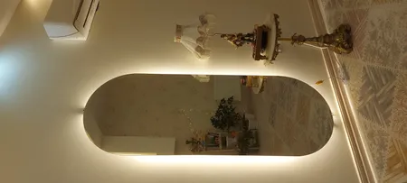 آینه مدل قدی هلالی بک لایت کد 170