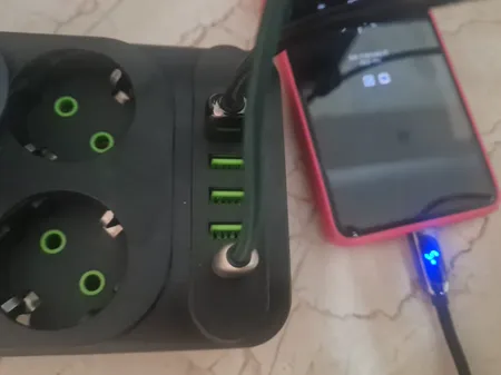 چندراهی برق پاورسوکت مدل F33u Type-C شش خانه