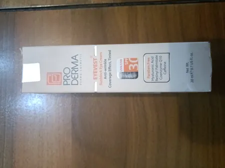 کرم دور چشم رنگی پرودرما سری Eyevest مدل Anti Wrinkle Spf 30 حجم ۲۰ میلی لیتر