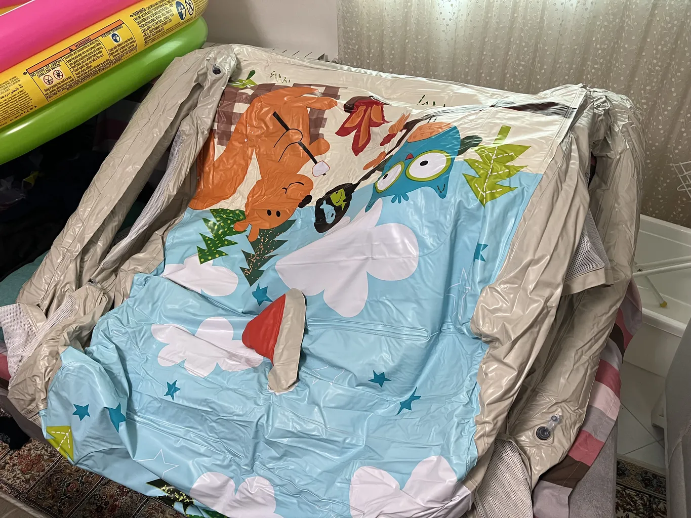 چادر بادی کودک اینتکس مدل Animal Trails