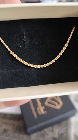 دستبند زنجیری طلا 18 عیار زنانه ناریا مدل طنابی دو تیکه کد S18SH3