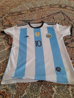 ست پنج تکه لباس ورزشی پسرانه طرح تیم ملی آرژانتین مدل مسی 2023