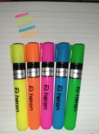 ماژیک علامت گذار پلیکان مدل هرون TEXTO بسته 5 عددی