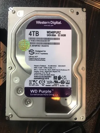 هارددیسک اینترنال وسترن دیجیتال مدل Purple WD40PURZ ظرفیت 4 ترابایت