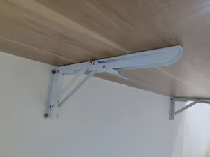 تجریه خرید پایه نگهدارنده طبقه دیواری مدل گونیا تاشو کد 35 بسته دو عددی