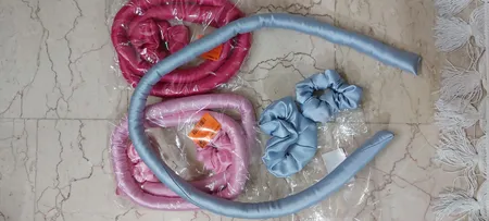 بیگودی مدل کرلی روبان به همراه کش مو بسته 2 عددی