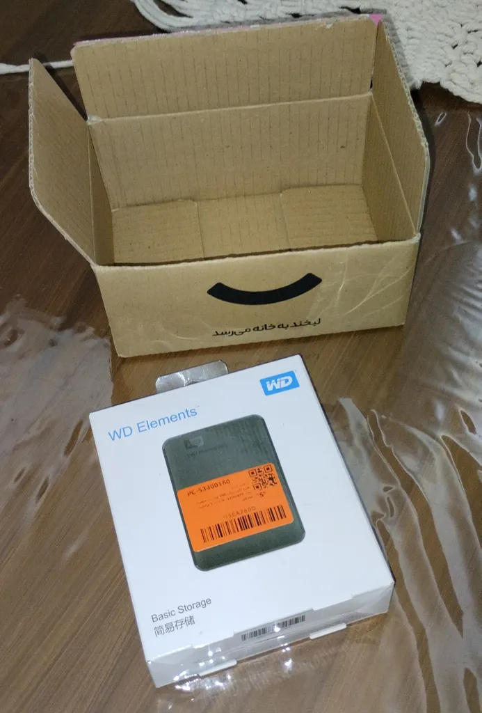 هارد اکسترنال SSD وسترن دیجیتال مدل ELEMENTS  ظرفیت 1 ترابایت