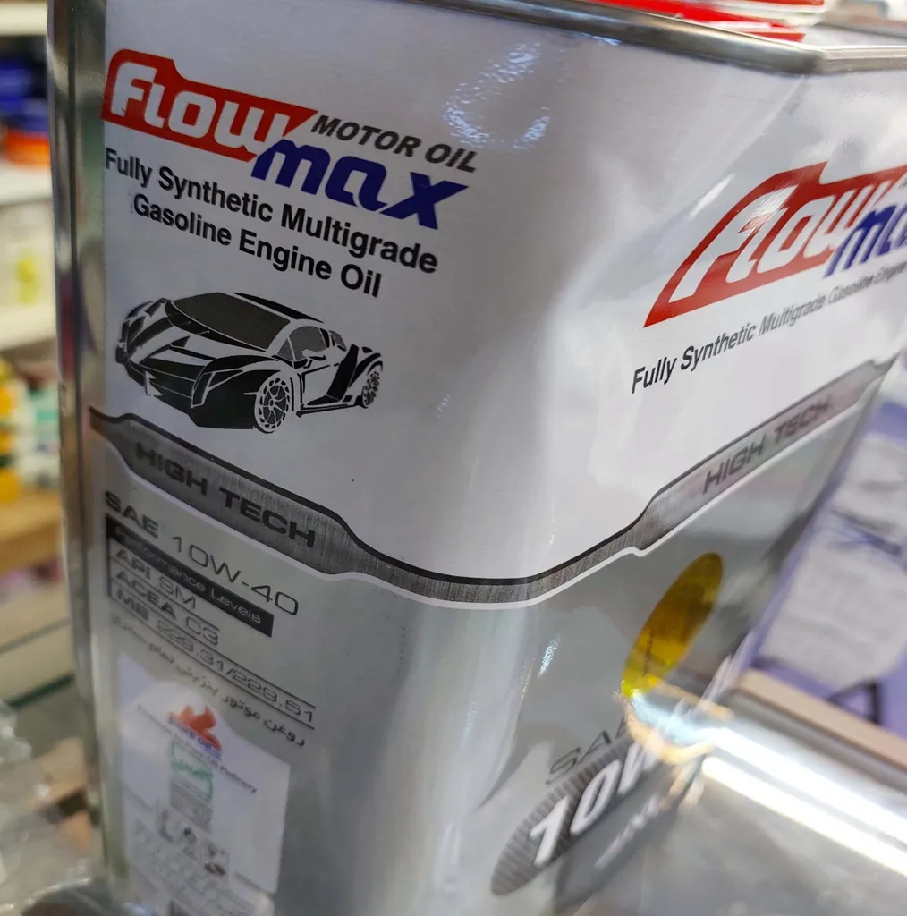 روغن موتور خودرو فلومکس مدل HIGH TECH 10W40 حجم 4 لیتر