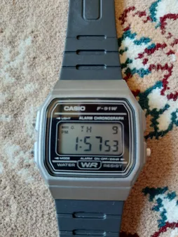 ساعت مچی دیجیتال کاسیو مدل F-91WM-1BDF