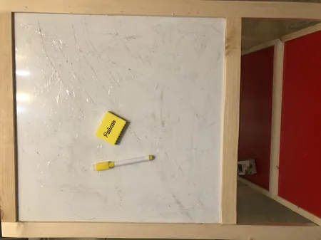 تخته وایت برد پالیزان کد 1 سایز 45x45 سانتی متر