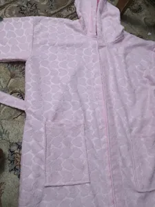 تجریه خرید حوله پالتویی زمانیان مدل خانگی طرح قلب سایز 120