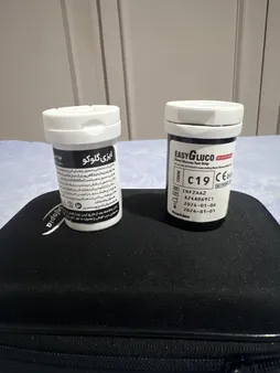 نوار دستگاه تست قند خون ایزی گلوکو مدل اتوکدینگ بسته 50 عددی