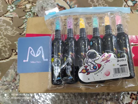 ماژیک علامت گذار مدل کهکشانی فضانورد بسته 6 عددی