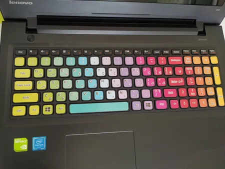 برچسب حروف فارسی کیبورد طرح پالت به همراه محافظ کیبورد مدل 15-I مناسب برای لپ تاپ 15.6 اینچ