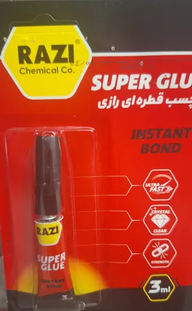 چسب قطره ای رازی مدل Super Glue حجم 3 میلی لیتر بسته 4 عددی