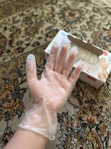 تجریه خرید دستکش وینیل اپی پرفکت مدل 100 سایز لارج بسته 100 عددی