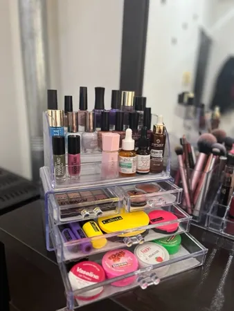 استند لوازم آرایشی نیلوشاپ مدل چهار کشو کد 4Drawers