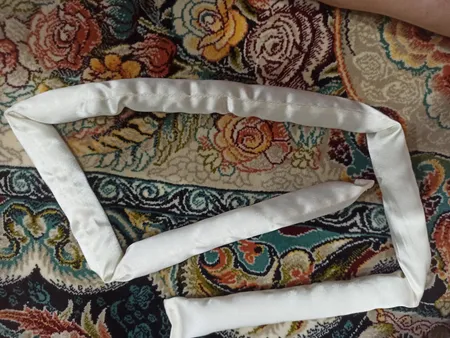 بیگودی مو مدل پرنسس طرح روبان به همراه کش مو بسته 2 عددی