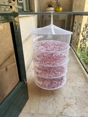 سبزی خشک کن دستی مدل چهار طبقه