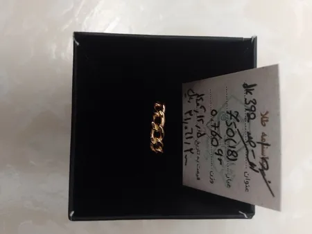 انگشتر طلا 18 عیار زنانه با طرح کارتیه دوست خوب مدل dk392 سایز 51