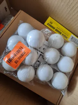 توپ پینگ پنگ کد 012 بسته 6 عددی