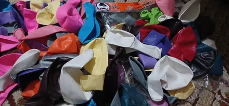 بادکنک مستر تم طرح رنگارنگ پلاس بسته 100 عددی