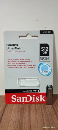 فلش مموری سن دیسک مدل Ultra Flair CZ73 ظرفیت 512 گیگابایت