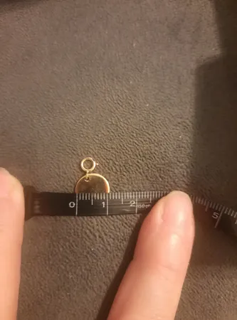 آویز گردنبند طلا 18 عیار زنانه پرسته طرح دایره