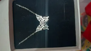 تجریه خرید گردنبند نقره زنانه مدل پروانه اوریگامی کد G-79
