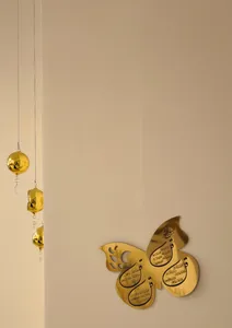 تجریه خرید آینه دکوماتوس طرح چهارقل پروانه مدل IND111