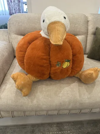 عروسک طرح غاز بالشتی مدل کدو کد JIMI110 ارتفاع 100 سانتی‌متر