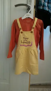 تجریه خرید ست تی شرت آستین بلند و سارافون نوزادی سین سی مدل دوبندی love