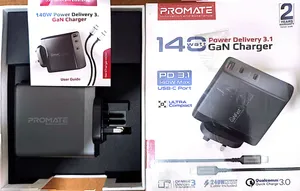 تجریه خرید شارژر دیواری ۱۴۰ وات پرومیت مدل GANCHARGE-140W